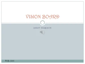 Free Vision Board PowerPoint Template